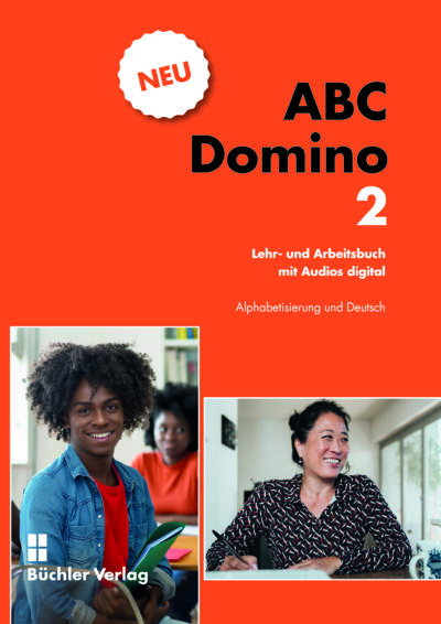 ABC Domino 2  NEU <br> Alphabetisierung und Deutsch <br> Lehr- und Arbeitsbuch mit Audios digital